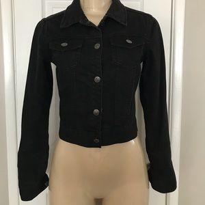 Forever 21 Black Denim Jacket Size XS